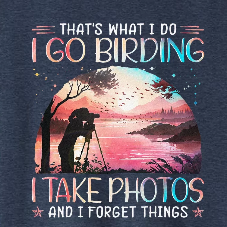 Photographing Birdwatching Forget Things Women's Crop Top Tee