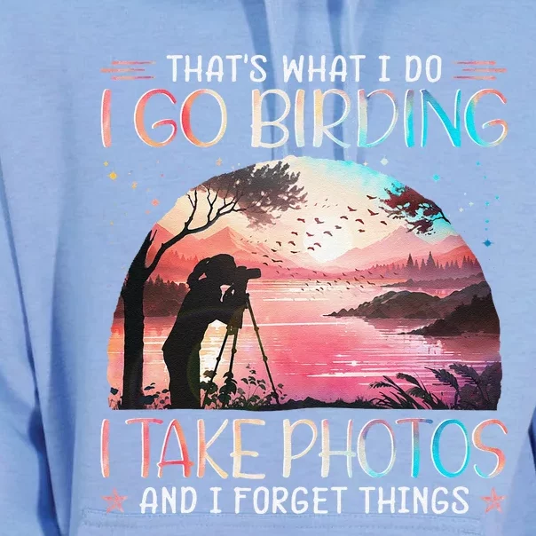 Photographing Birdwatching Forget Things Unisex Surf Hoodie