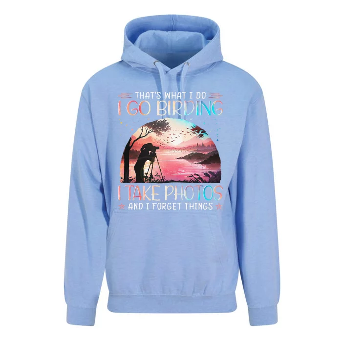 Photographing Birdwatching Forget Things Unisex Surf Hoodie