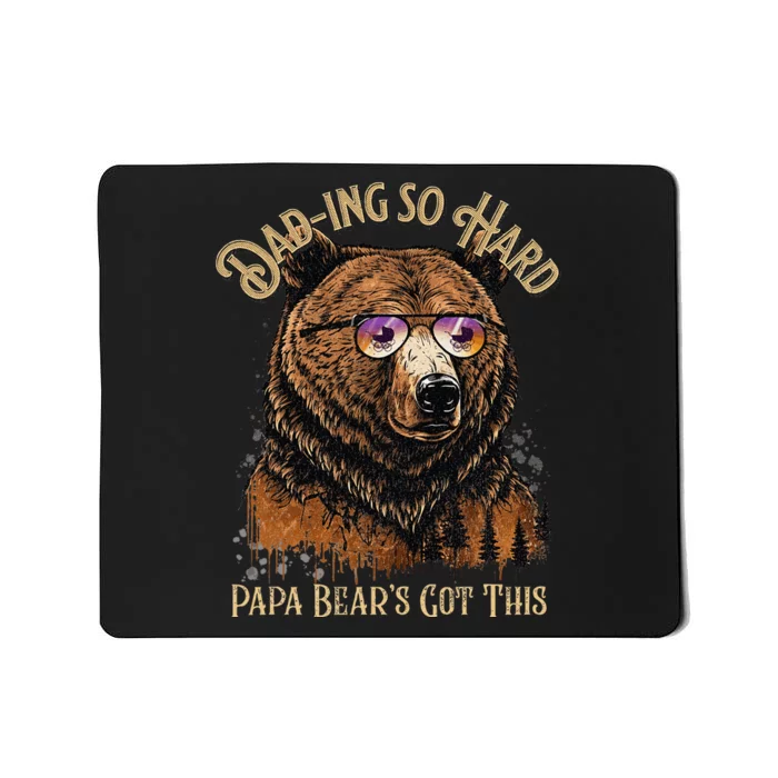 Papa Bear Funny Fathers Day Gift Mousepad