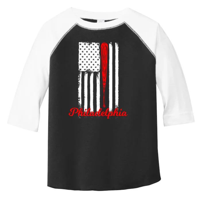 Philadelphia Baseball Flag Hoodie For Philly Baseball Fans Toddler Fine Jersey T-Shirt