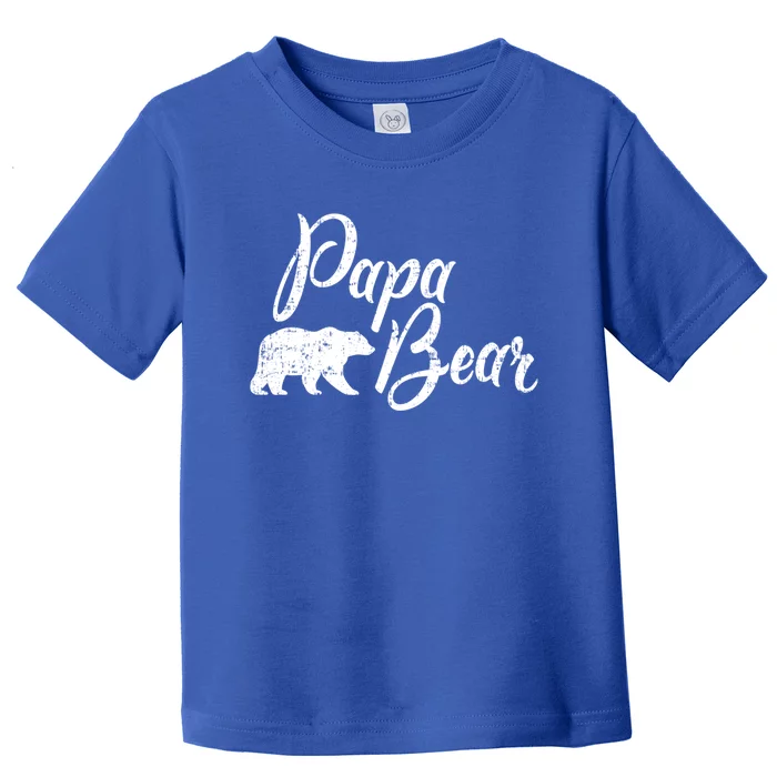 Papa Bear FatherS Day Gift Toddler T-Shirt