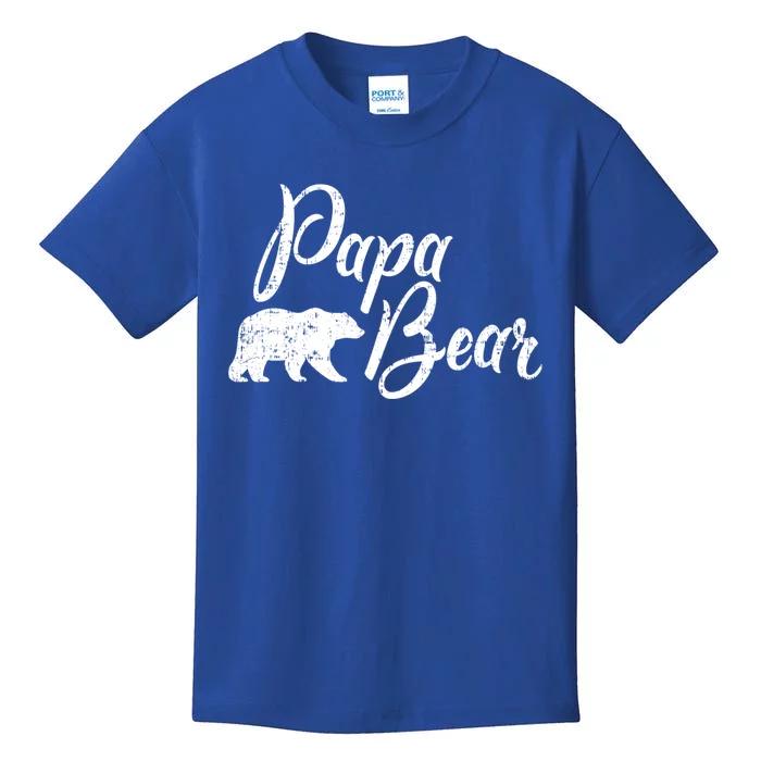 Papa Bear FatherS Day Gift Kids T-Shirt