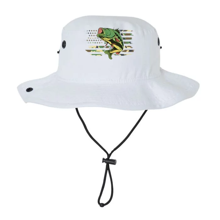 Patriotic Bass Fishing American Flag Fish Fisher Gift Legacy Cool Fit Booney Bucket Hat