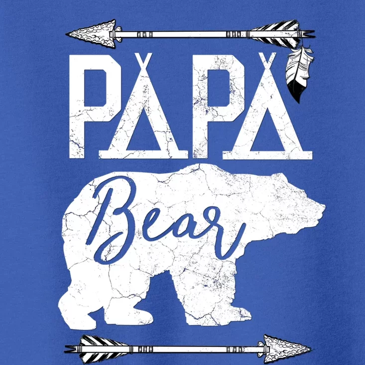 Papa Bear Fathers Day Gift For Dad Grandpa Husband Daddy Gift Toddler T-Shirt