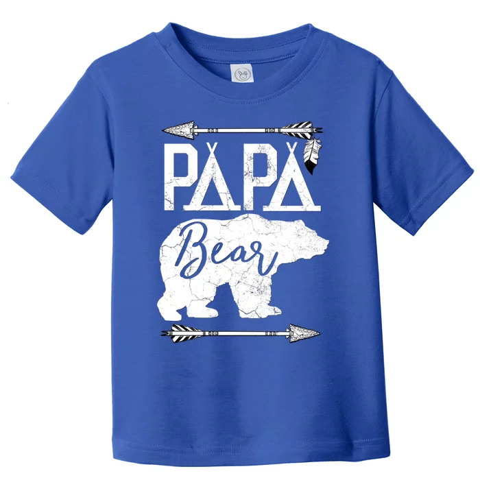 Papa Bear Fathers Day Gift For Dad Grandpa Husband Daddy Gift Toddler T-Shirt