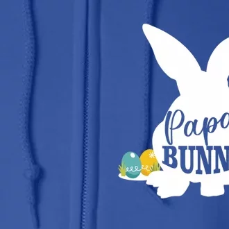 Papa Bunny Funny Matching Easter Gift Gift Full Zip Hoodie