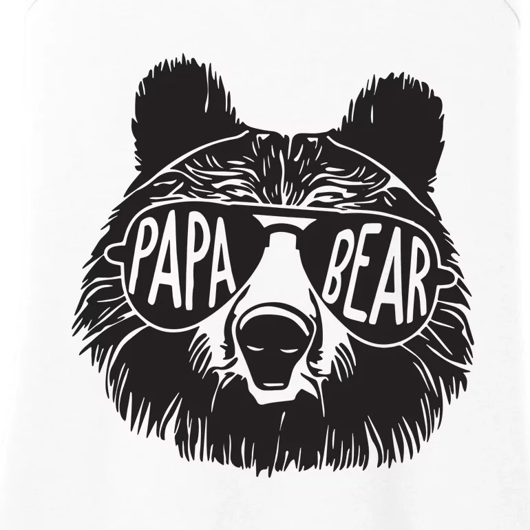 Papa Bear Fathers Day Gift Ladies Essential Tank