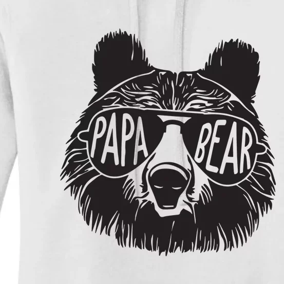 Papa Bear Fathers Day Gift Women's Pullover Hoodie