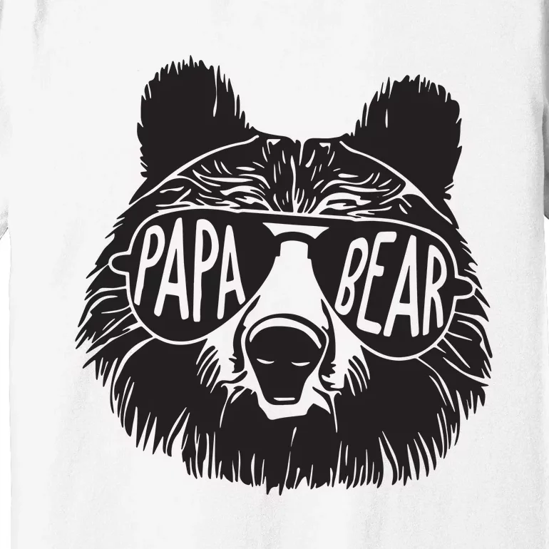 Papa Bear Fathers Day Gift Premium T-Shirt