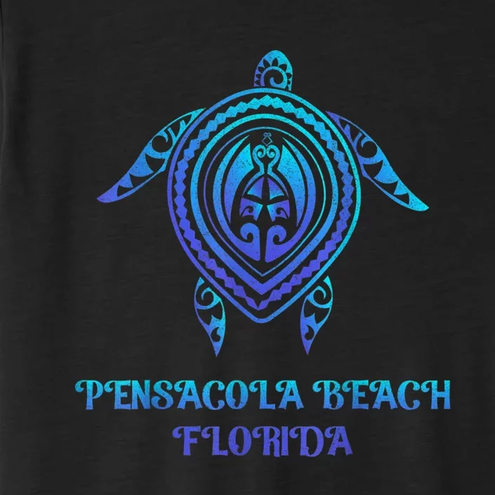 Pensacola Beach Florida Beach Souvenirs Sea Turtle Tribal ChromaSoft Performance T-Shirt