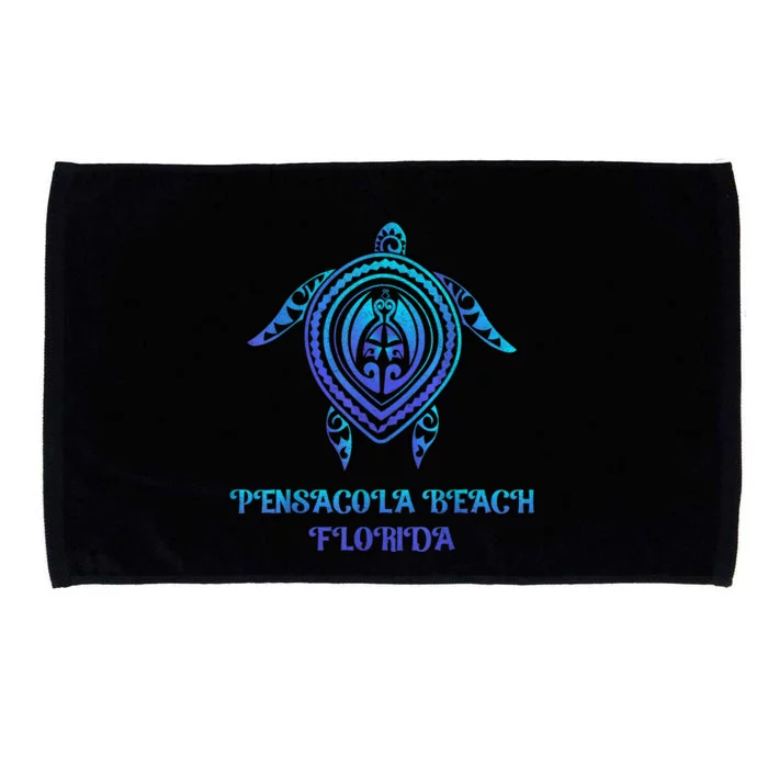 Pensacola Beach Florida Beach Souvenirs Sea Turtle Tribal Microfiber Hand Towel