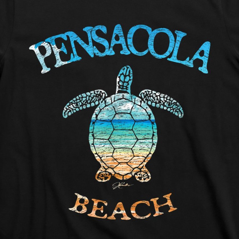 Pensacola Beach, FL, Sea Turtle T-Shirt