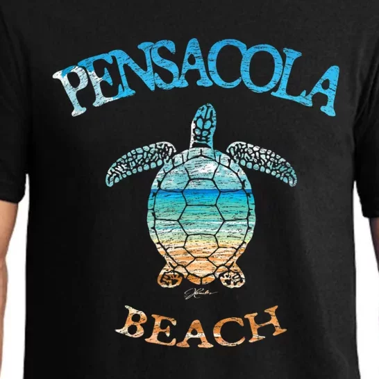 Pensacola Beach, FL, Sea Turtle Pajama Set