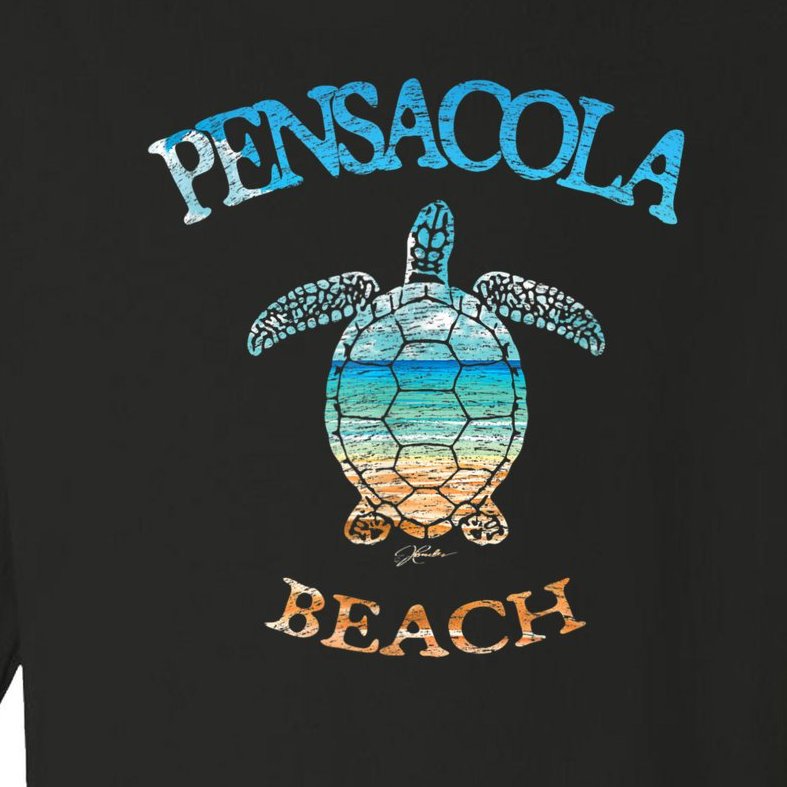 Pensacola Beach, FL, Sea Turtle Toddler Long Sleeve Shirt