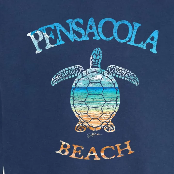 Pensacola Beach, FL, Sea Turtle Garment-Dyed Sweatshirt