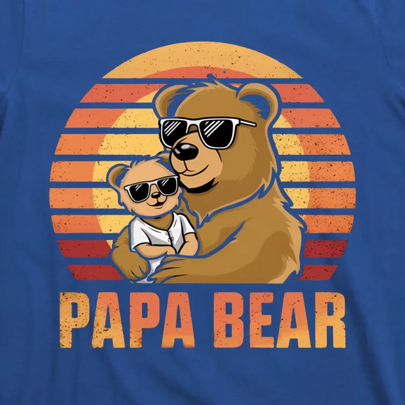 Papa Bear FatherS Day Papa Bear Matching Family Cool Gift T-Shirt