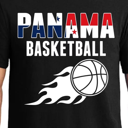 Panama Basketball Fans Jersey Gift Panaian Flag Sport Lovers Gift Pajama Set