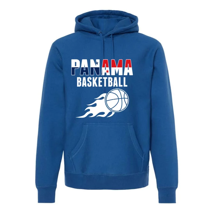 Panama Basketball Fans Jersey Gift Panaian Flag Sport Lovers Gift Premium Hoodie