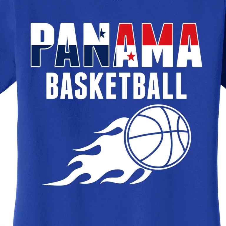 Panama Basketball Fans Jersey Gift Panaian Flag Sport Lovers Gift Women's T-Shirt