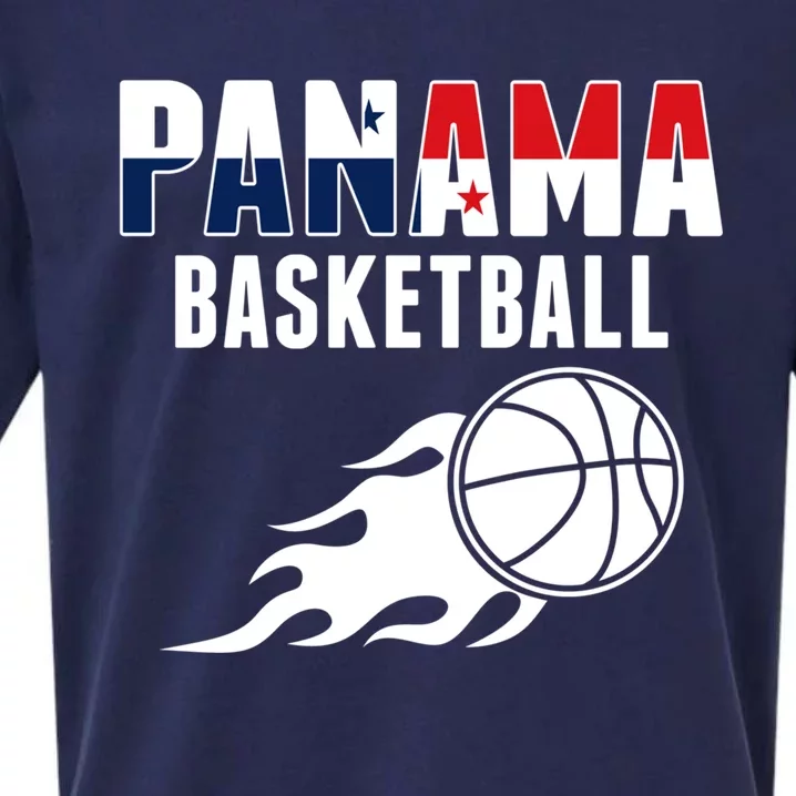 Panama Basketball Fans Jersey Gift Panaian Flag Sport Lovers Gift Sueded Cloud Jersey T-Shirt