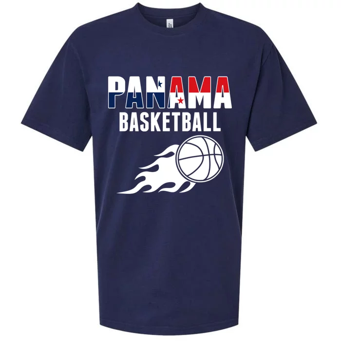 Panama Basketball Fans Jersey Gift Panaian Flag Sport Lovers Gift Sueded Cloud Jersey T-Shirt