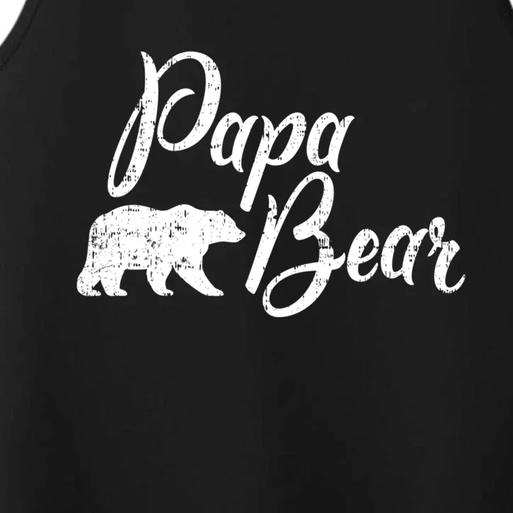 Papa Bear Fathers Day Cute Gift Performance Tank