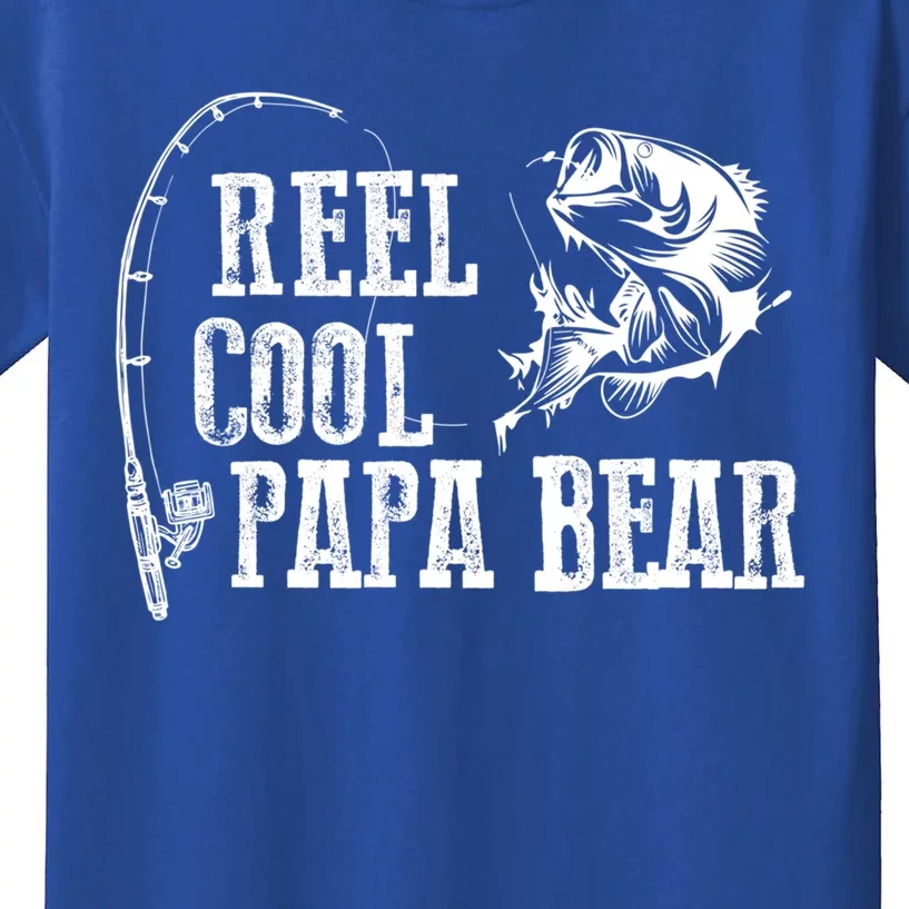 Papa Bear Fishing: Reel Cool Papa Bear Funny Gift Kids T-Shirt