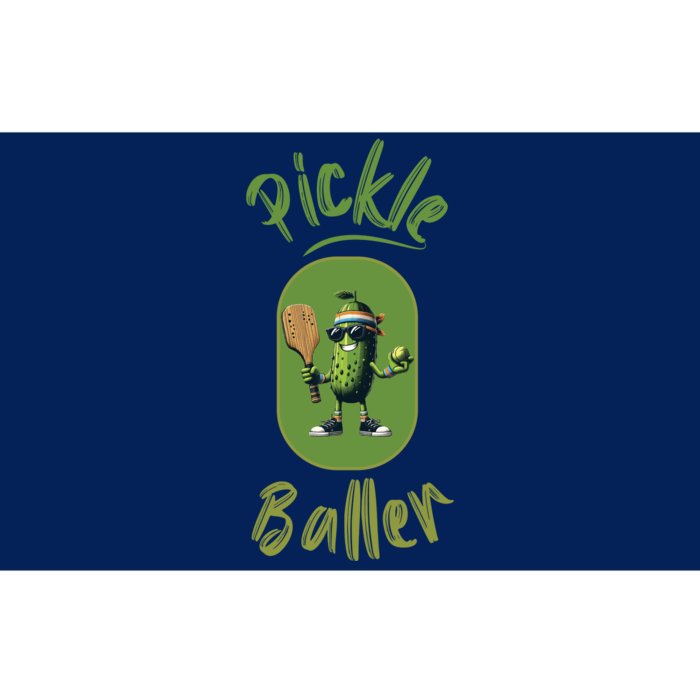 Pickle Baller Funny Pickleball Bumper Sticker