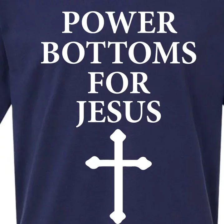 Power Bottoms For Jesus Christian Bible Jesus Christmas Gifts Sueded Cloud Jersey T-Shirt