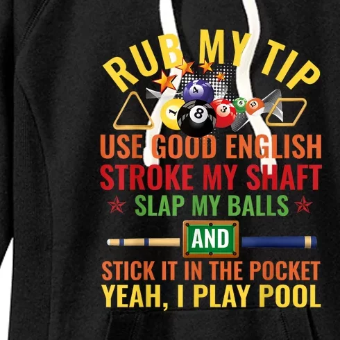 Pool Billiards Funny Billiard Player Table Sport Game Play Gift Women's Fleece Hoodie