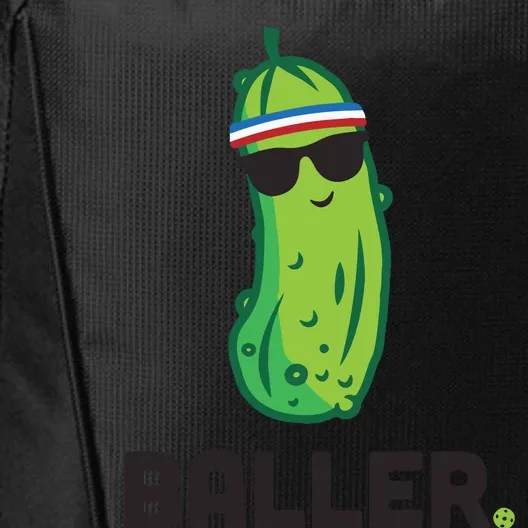 Pickle Baller Funny Pickleball City Backpack