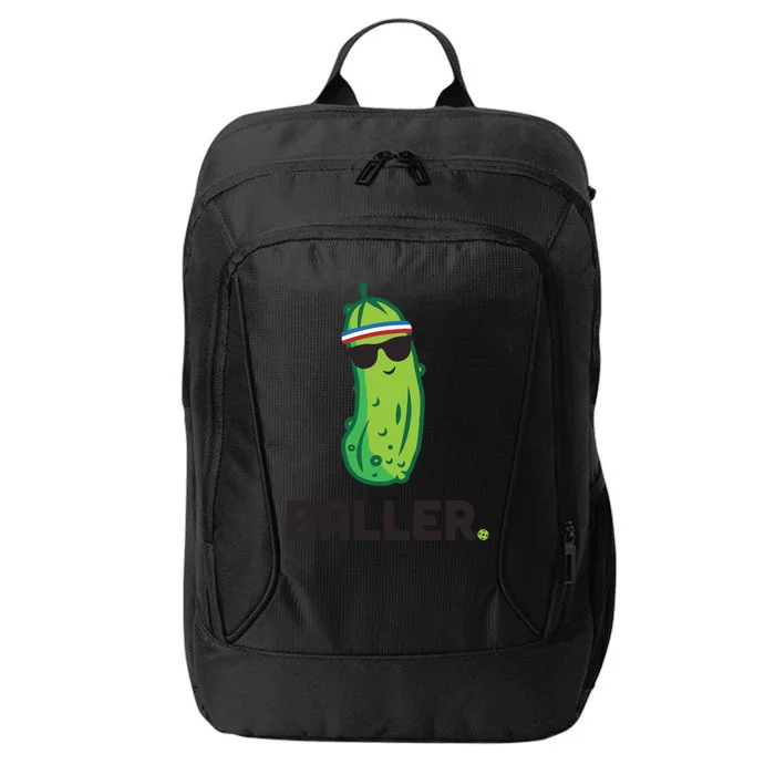 Pickle Baller Funny Pickleball City Backpack