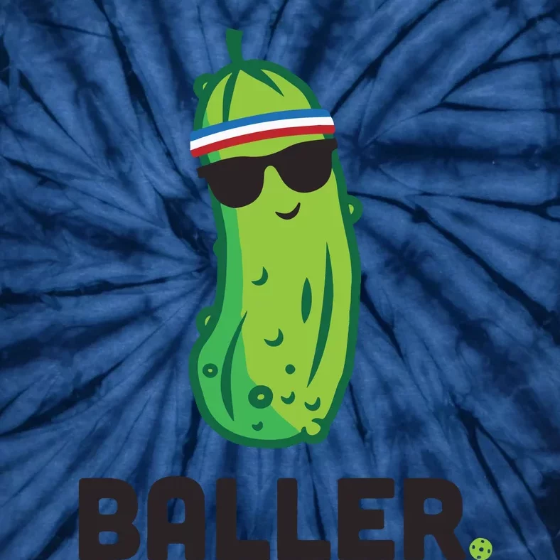 Pickle Baller Funny Pickleball Tie-Dye T-Shirt