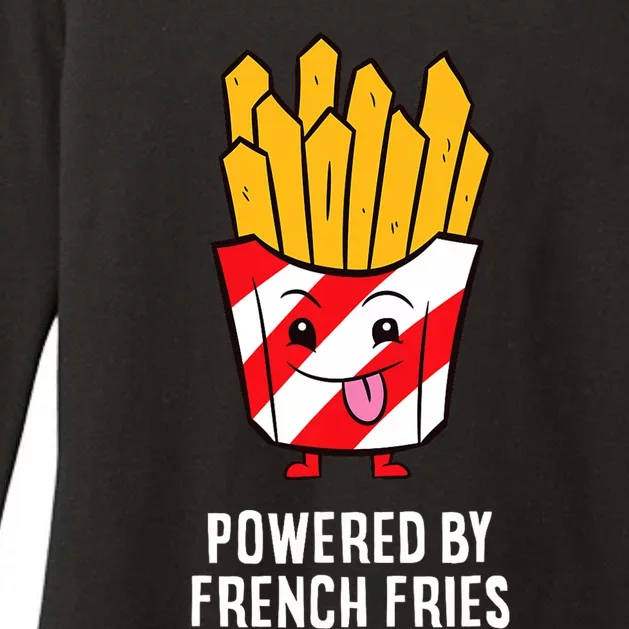 Powered By French Fries Womens CVC Long Sleeve Shirt