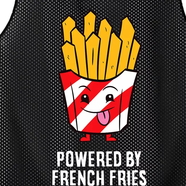 Powered By French Fries Mesh Reversible Basketball Jersey Tank