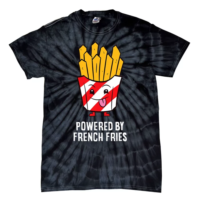 Powered By French Fries Tie-Dye T-Shirt