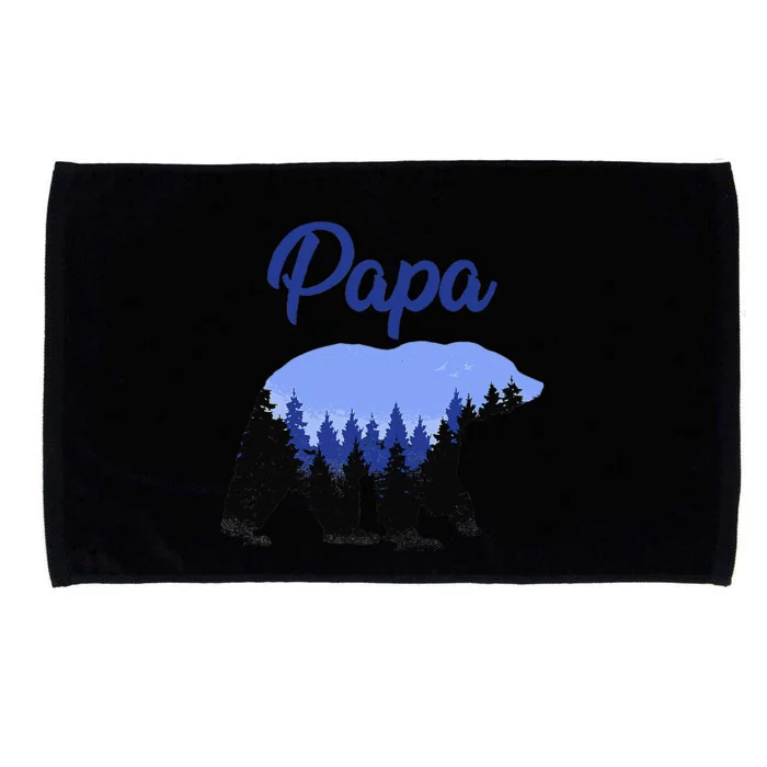 Papa Bear Funny For Dad Gift Ideas Fathers Day Microfiber Hand Towel