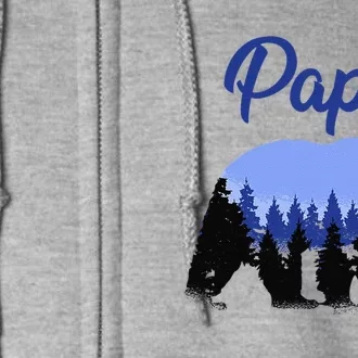 Papa Bear Funny For Dad Gift Ideas Fathers Day Full Zip Hoodie