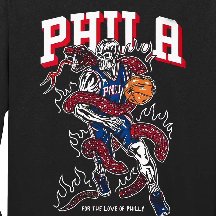 Philadelphia Basketball For The Love Of P.h.i.l.l.y Long Sleeve Shirt