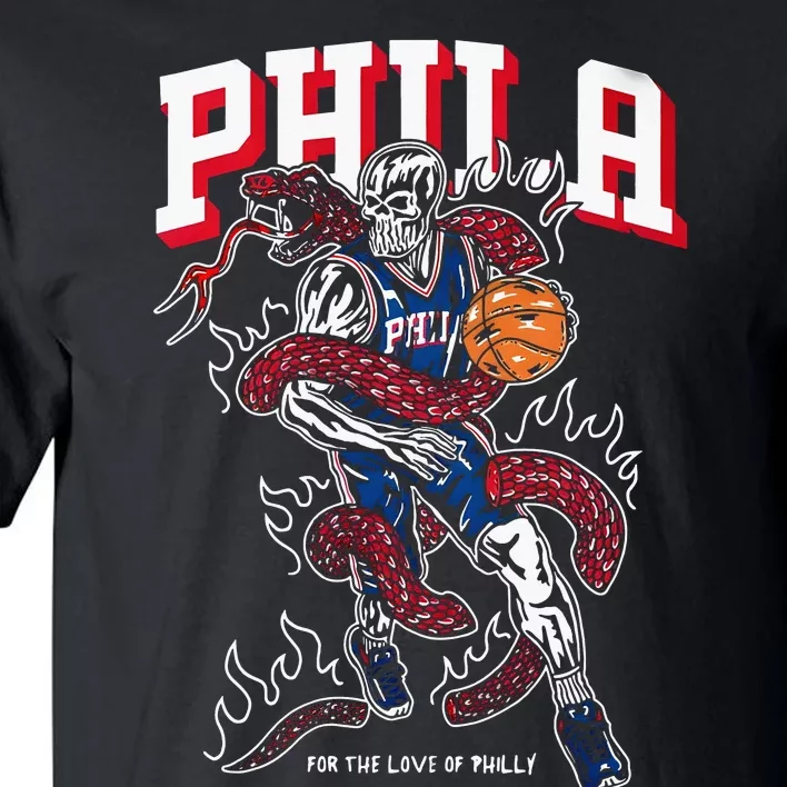 Philadelphia Basketball For The Love Of P.h.i.l.l.y Tall T-Shirt