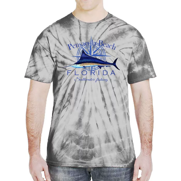 Pensacola Beach Florida Sailfish Billfish Saltwater Fishing Tie-Dye T-Shirt