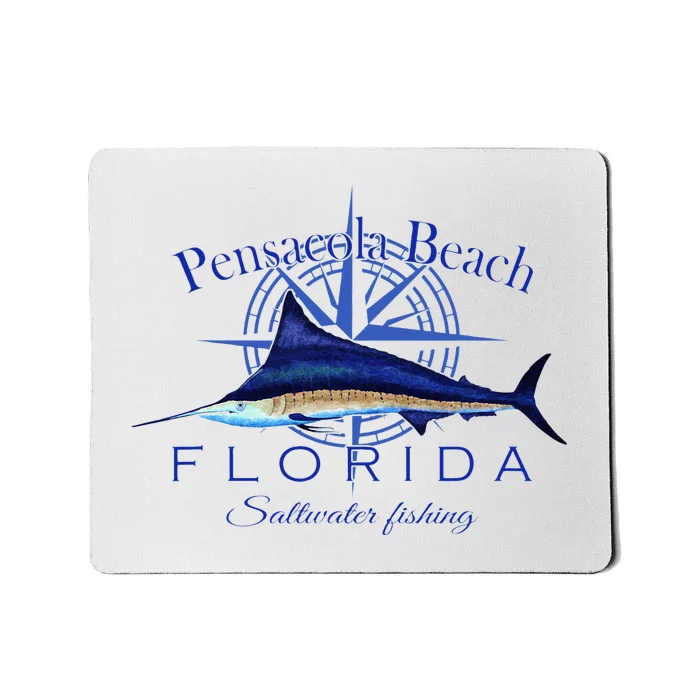 Pensacola Beach Florida Sailfish Billfish Saltwater Fishing Mousepad