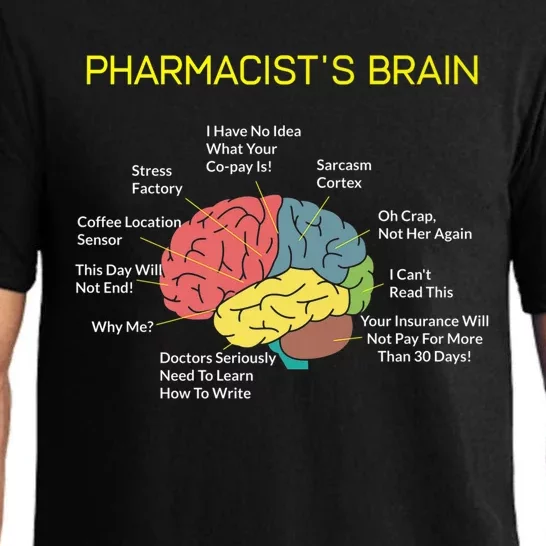 Pharmacist's Brain Funny Pharmacist Pharmacy Technician Gift Cute Gift Pajama Set