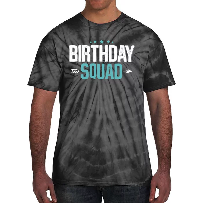 Party Birthday for Boy Birthday Squad Tie-Dye T-Shirt