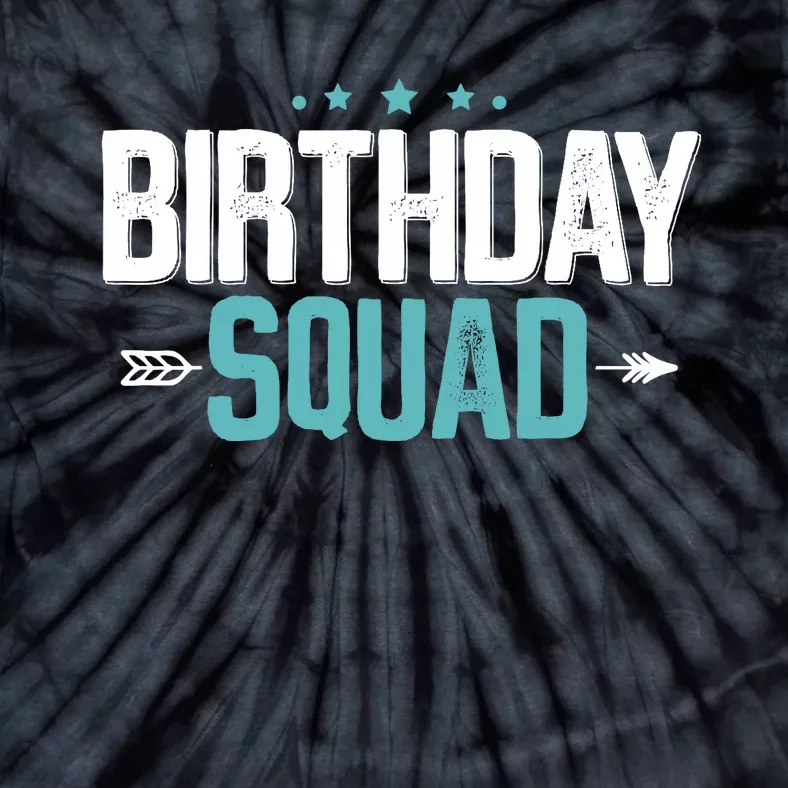 Party Birthday for Boy Birthday Squad Tie-Dye T-Shirt