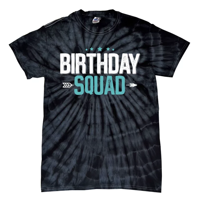 Party Birthday for Boy Birthday Squad Tie-Dye T-Shirt