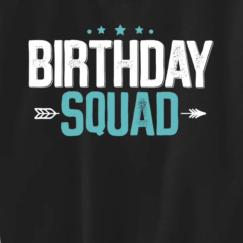 Party Birthday for Boy Birthday Squad Kids Sweatshirt