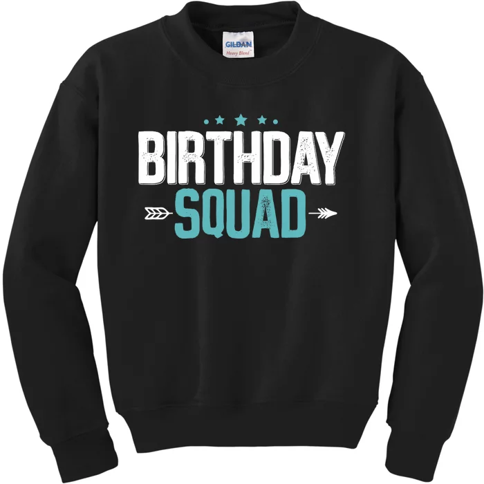 Party Birthday for Boy Birthday Squad Kids Sweatshirt