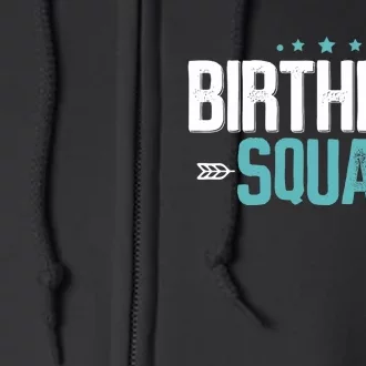 Party Birthday for Boy Birthday Squad Full Zip Hoodie